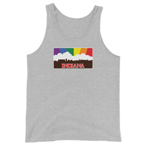 Indiana Pride Rainbow Sunset Unisex  Tank Top