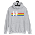 New Hampshire Pride Retro Rainbow - Unisex Hoodie