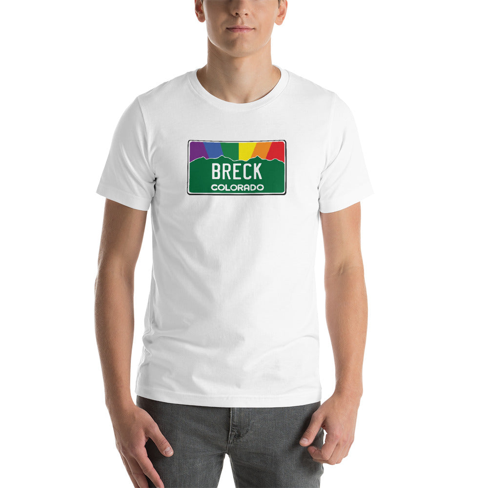 Breckenridge Colorado Pride Rainbow Sunset Short-Sleeve Unisex T-Shirt