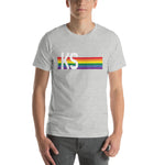 Kansas Pride Retro Rainbow Short-Sleeve Unisex T-Shirt