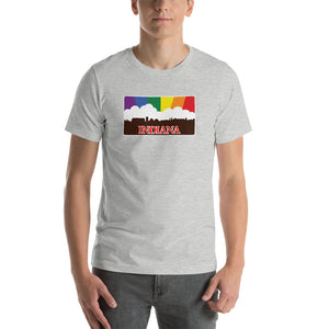 Indiana Pride Rainbow Sunset Short-Sleeve Unisex T-Shirt