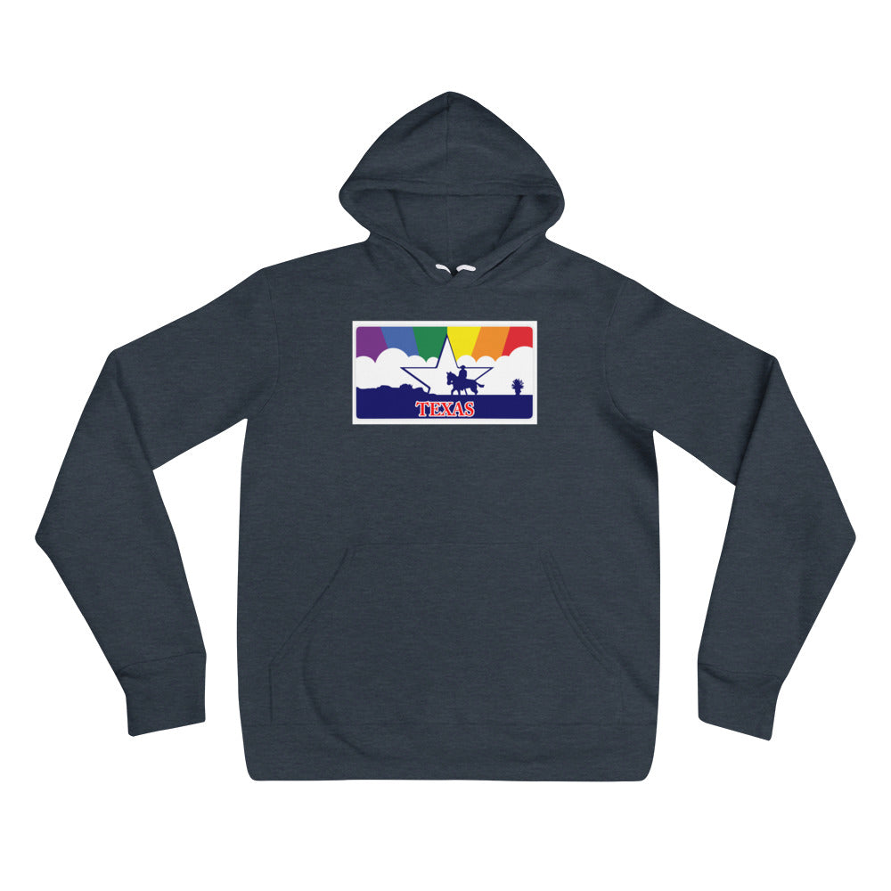 Texas Pride Rainbow Sunset Unisex hoodie
