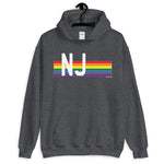 New Jersey Pride Retro Rainbow - Unisex Hoodie