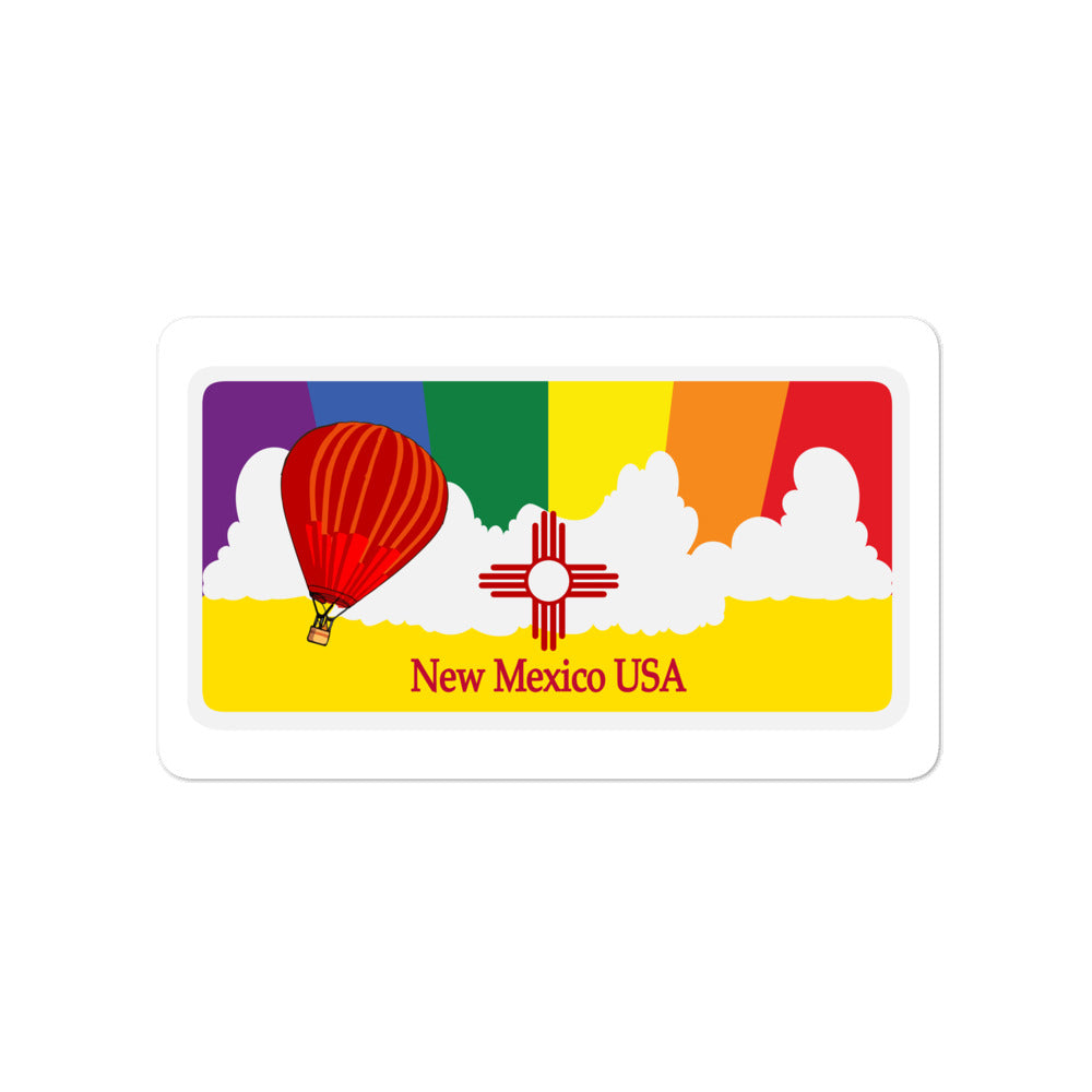 New Mexico Pride Rainbow Sunset sticker