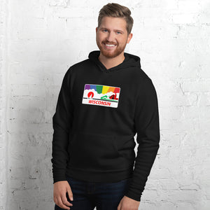 Wisconsin Pride Rainbow Sunset Unisex hoodie