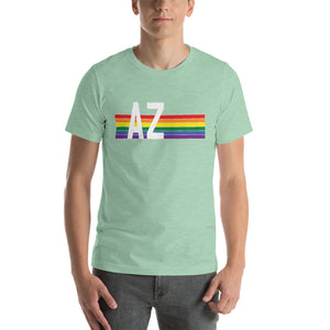 Arizona Pride Retro Rainbow Short-Sleeve Unisex T-Shirt