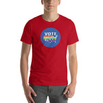 VOTE PROUD - Circle - America Proud - Retro Pride - Short-Sleeve Unisex T-Shirt