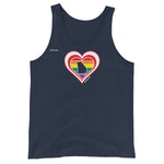 Georgia Retro Pride Heart - Unisex Tank Top