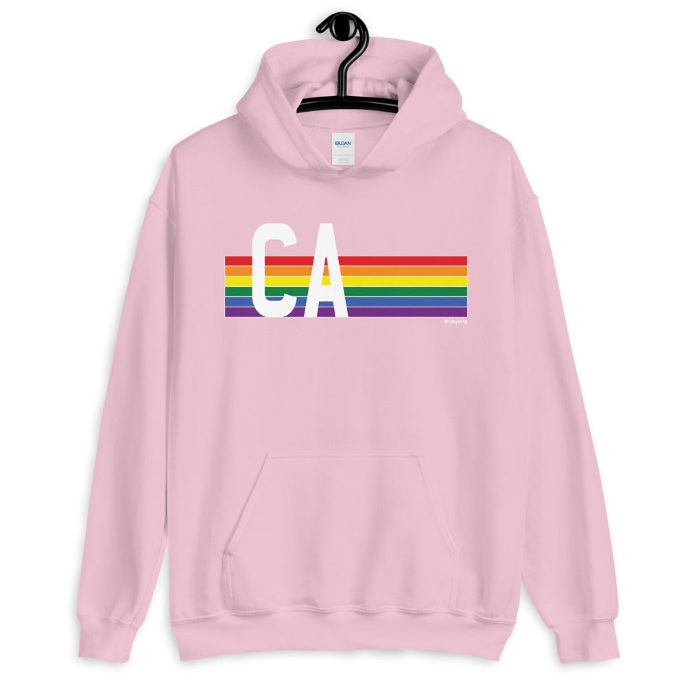 California Pride Retro Rainbow - Unisex Hoodie