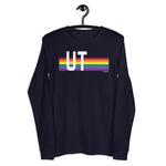 Utah Pride Retro Rainbow - Unisex Long Sleeve Tee