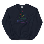 Abstract Line Pride Tree Holigay - Unisex Sweatshirt