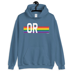 Oregon Pride Retro Rainbow - Unisex Hoodie