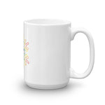 Pride Burst Outline Snowflake Winter Mug