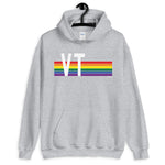 Vermont Pride Retro Rainbow - Unisex Hoodie