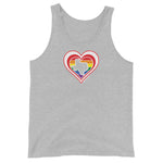 Texas Retro Pride Heart - Unisex Tank Top