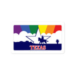 Texas Pride Rainbow Sunset sticker