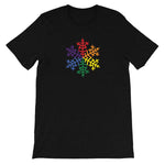 Pride Rainbow Snowflake Winter - Short-Sleeve Unisex T-Shirt