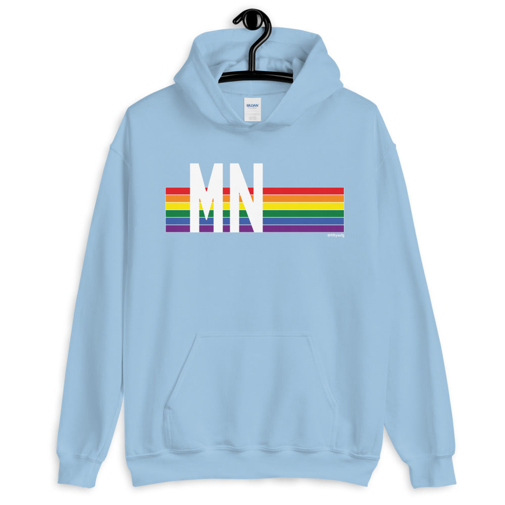 Minnesota Pride Retro Rainbow - Unisex Hoodie