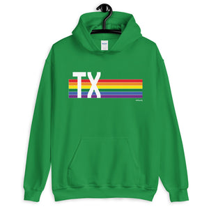 Texas Pride Retro Rainbow - Unisex Hoodie