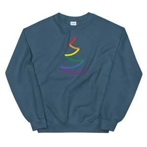 Bold Line Pride Tree Holigay - Unisex Sweatshirt