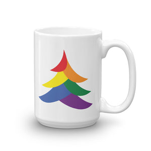 Solid Abstract Pride Tree Holigay Mug