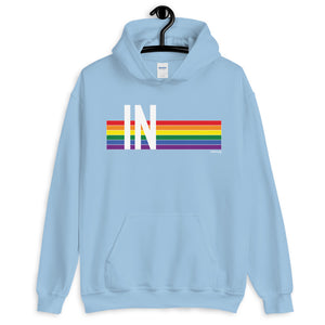 Indiana Pride Retro Rainbow - Unisex Hoodie