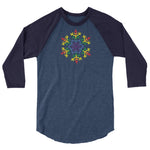 Pride Burst Snowflake Winte - 3/4 sleeve raglan shirt