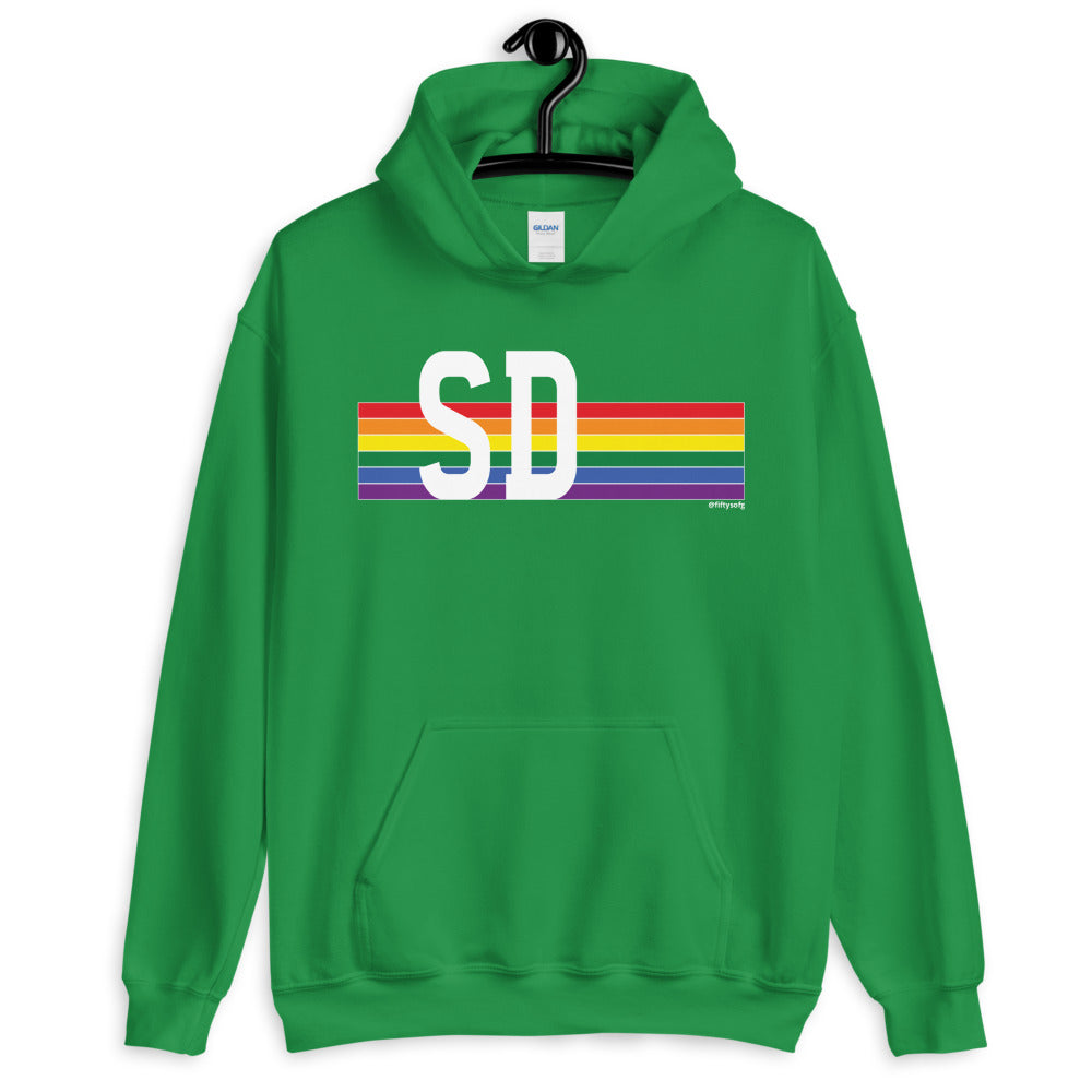 South Dakota Pride Retro Rainbow - Unisex Hoodie