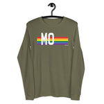 Missouri Pride Retro Rainbow - Unisex Long Sleeve Tee