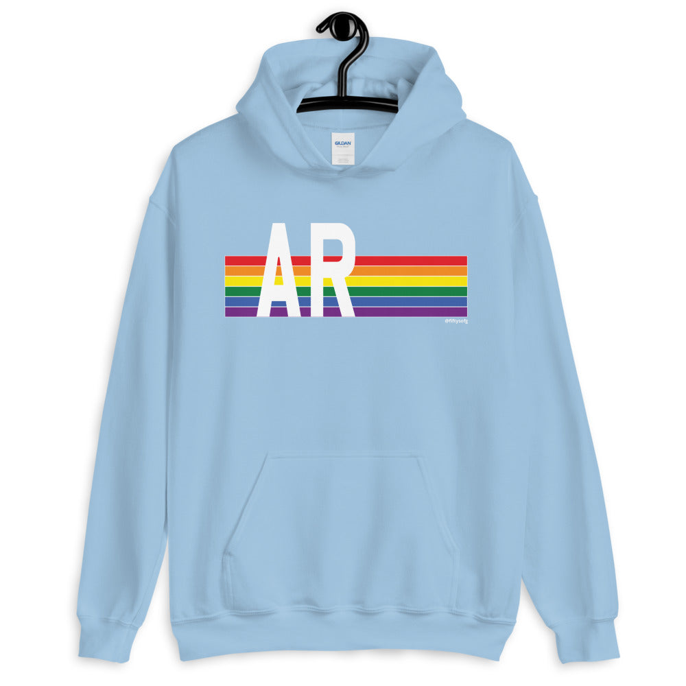 Arkansas Pride Retro Rainbow - Unisex Hoodie