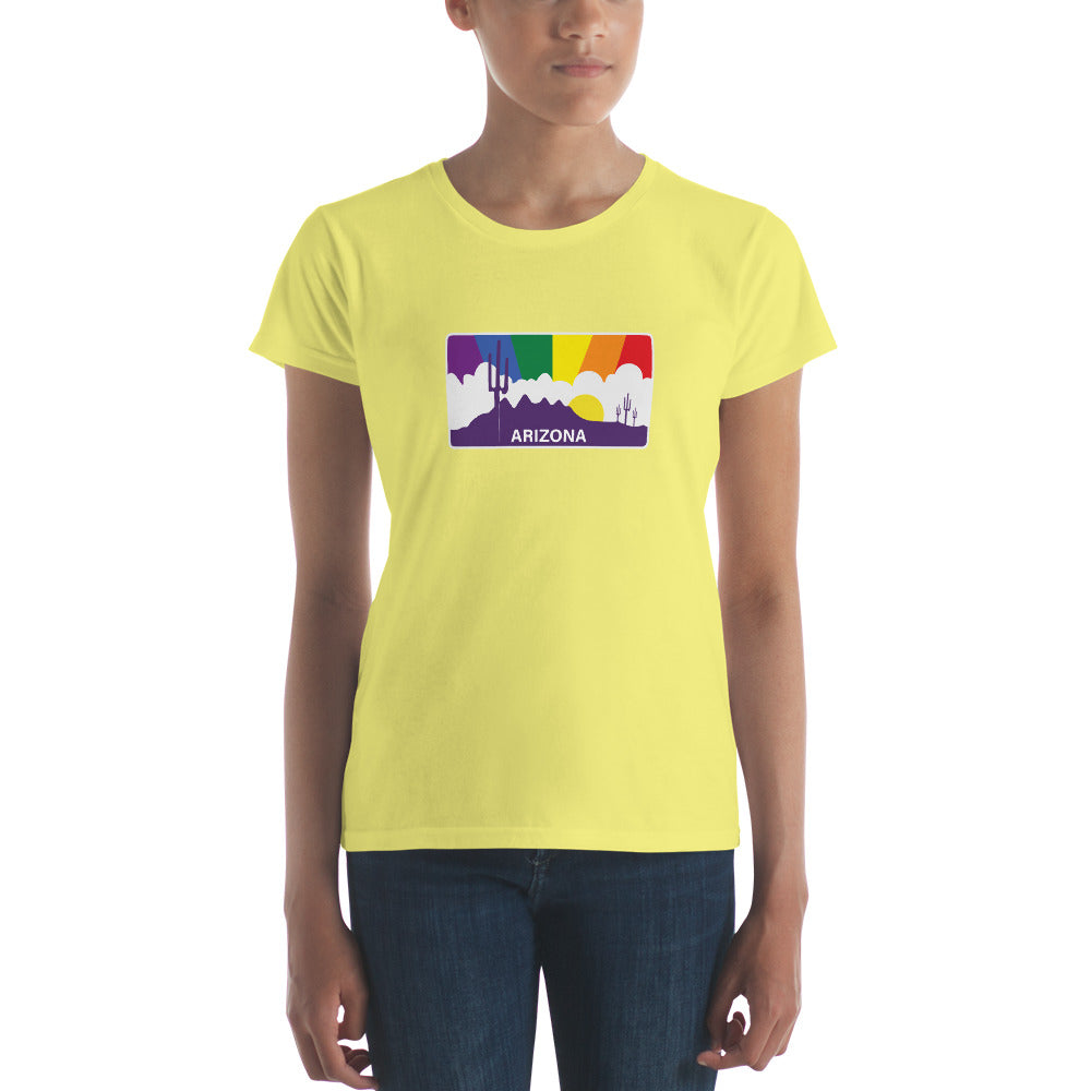 Arizona Pride Rainbow Sunset Women's short sleeve t-shirt
