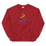 Bold Line Pride Tree Holigay - Unisex Sweatshirt