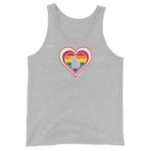 Georgia Retro Pride Heart - Unisex Tank Top