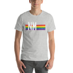 New Mexico Pride Retro Rainbow Short-Sleeve Unisex T-Shirt