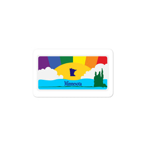 Minnesota Pride Rainbow Sunset sticker