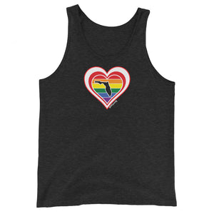 Florida Retro Pride Heart - Unisex Tank Top
