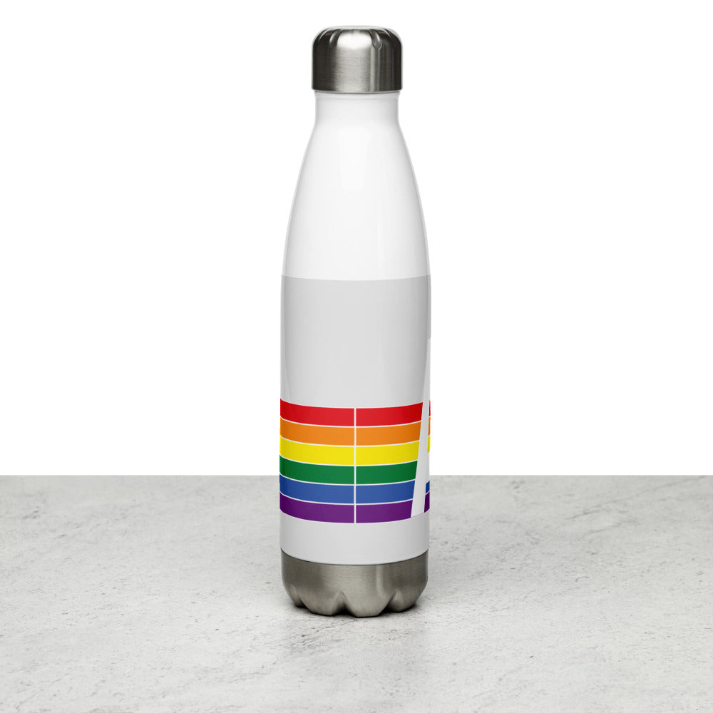 Arkansas Retro Pride Rainbow Stainless Steel Water Bottle