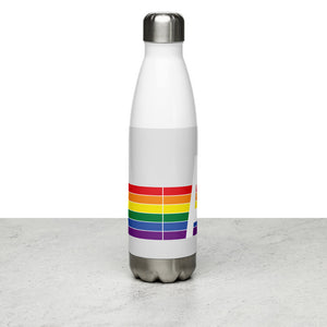 Alaska Retro Pride Rainbow Stainless Steel Water Bottle
