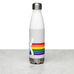 Texas Retro Pride Rainbow Stainless Steel Water Bottle