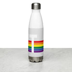 Vermont Retro Pride Rainbow Stainless Steel Water Bottle