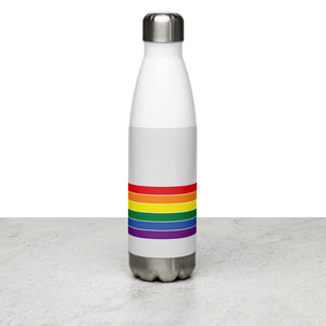 California Retro Pride Rainbow Stainless Steel Water Bottle