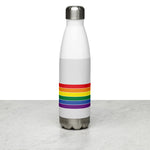 Michigan Retro Pride Rainbow Stainless Steel Water Bottle