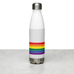 Ohio Retro Pride Rainbow Stainless Steel Water Bottle