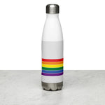 South Dakota Retro Pride Rainbow Stainless Steel Water Bottle