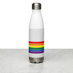 Washington Retro Pride Rainbow Stainless Steel Water Bottle