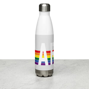 Arkansas Retro Pride Rainbow Stainless Steel Water Bottle
