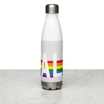 Alabamaa Retro Pride Rainbow Stainless Steel Water Bottle