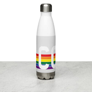Colorado Retro Pride Rainbow Stainless Steel Water Bottle
