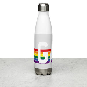 Georgia Retro Pride Rainbow Stainless Steel Water Bottle