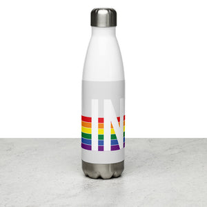 Indiana Retro Pride Rainbow Stainless Steel Water Bottle